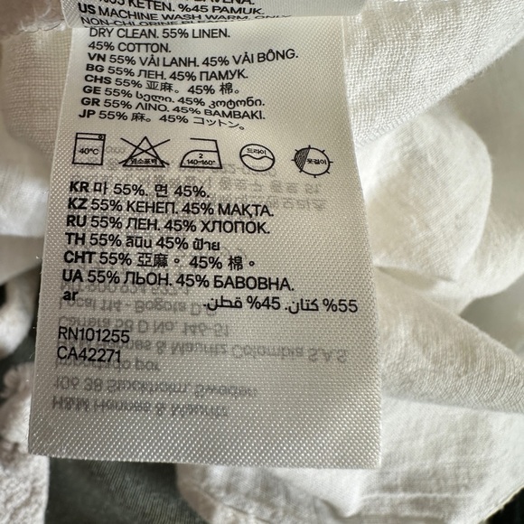 H&M oversized linen-blend shirt - Picture 8 of 8